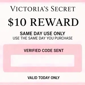 Victoria secret $10 reward same day use only 