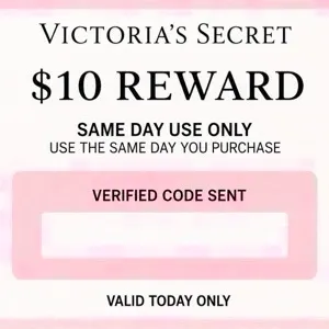 Victoria secret $10 reward same day use only 