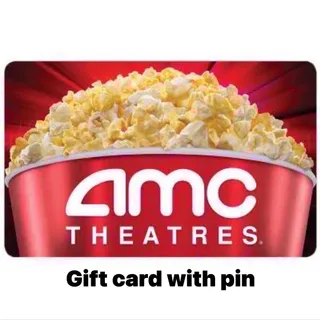 AMC theaters gift card with pin $15