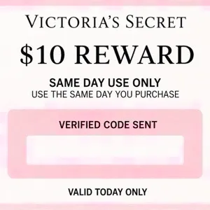 Victoria secret $10 reward same day use only 