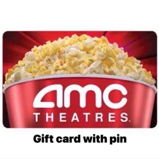 AMC theaters gift card with pin $21.72