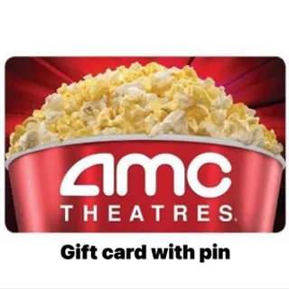 AMC theaters gift card with pin $25.00