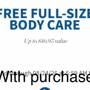 Online Bath and body works (1) free body care 