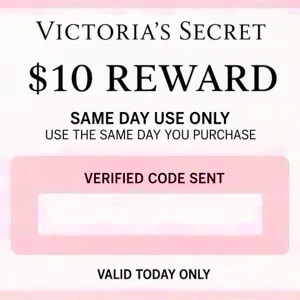 Victoria secret $10 reward same day use only 