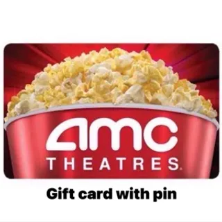 AMC theaters gift card with pin $22.95