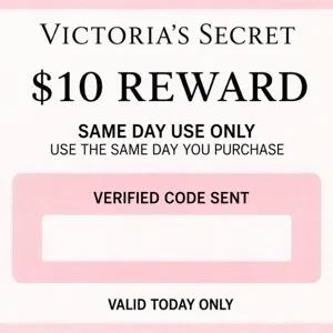 Victoria secret $10 reward same day use only 