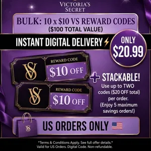 Victoria secret $10 rewards bundle of 10 