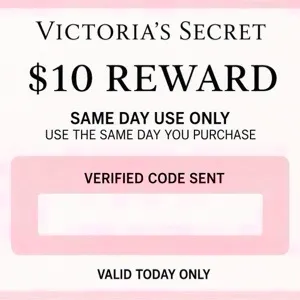 Victoria secret $10 reward same day use only 