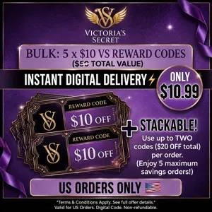 Victoria secret $10 rewards bundle of 5