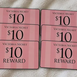 $60 Victoria secret 6 $10 rewards 