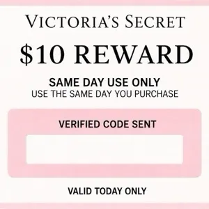 Victoria secret $10 reward same day use only 