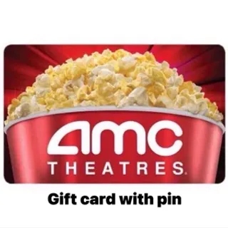 AMC theaters gift card with pin $24