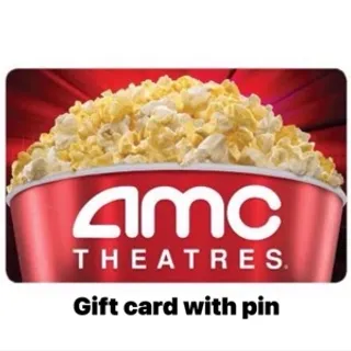AMC theaters gift card with pin $25.00