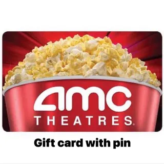 AMC theaters gift card with pin $25.00