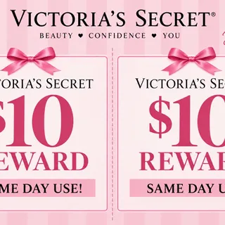 $20 Victoria secret REWARDS (2 $10 rewards)