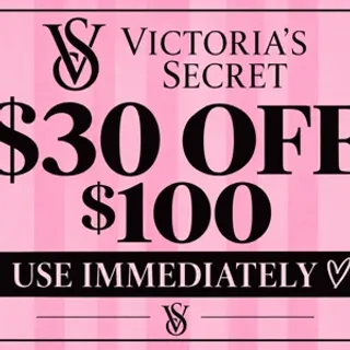 Victoria secret $30 off $100