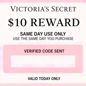 Victoria secret $10 reward same day use only 