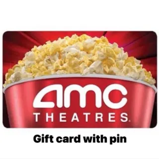 AMC theaters gift card with pin $14.62