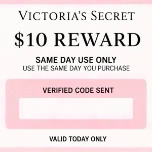 Victoria secret $10 reward same day use only 