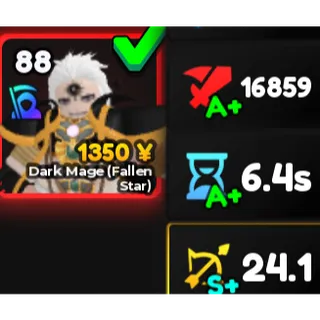 SHINY Dark mage (fallen star) Evo