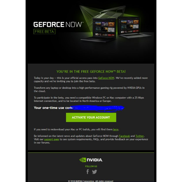 Geforce Now Key