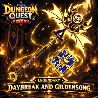  Legendary Daybreak And Gildensong 150M Pot (Level 196) | Dungeon Quest Reborn