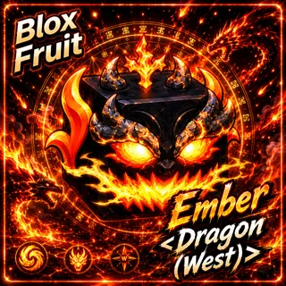 EMBER DRAGON WEST (Skin) - Blox Fruit | Roblox