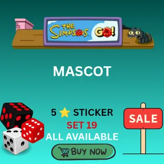 Mascot 5 star sticker monopoly go