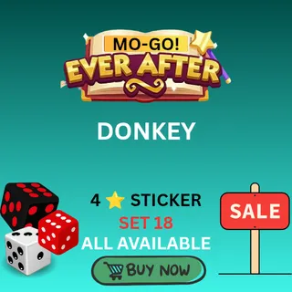 Donkey 4 sticker monopoly go