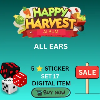 All ears 5 star sticker monopoly go