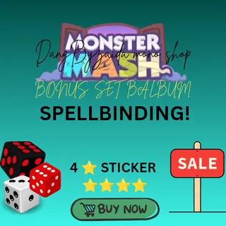Spellbinding! 4 star sticker monopoly go bonus set album