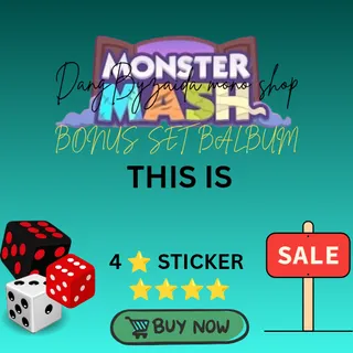 This is 4 star sticker monopoly go bonus set album