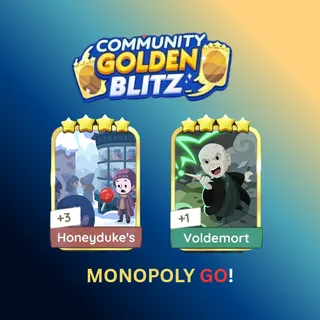Honeyduke's or Voldemort 4 star sticker golden blitz monopoly go (choose 1 PC)