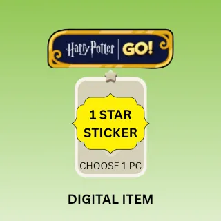 1 star sticker Monopoly go ( Harry Potter album - 1pc per order )