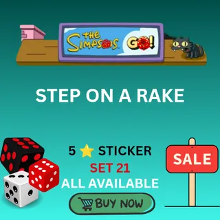 Step on a rake 5 star sticker monopoly go