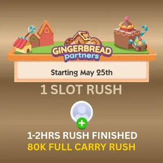 Gingerbread partners event Monopoly Go (1 slot per order)