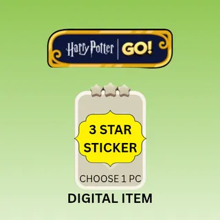 3 star sticker Monopoly go ( Harry Potter album - 1pc per order )
