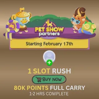 Pet Show partners Monopoly Go (1 slot per order)