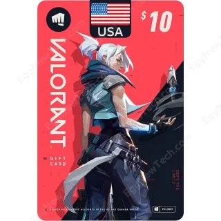 $10.00 USD Valorant USA GIFT CARD