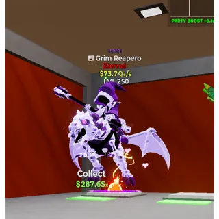 73.7 Qi/s Maxed El Grim Reapero 4 traits Void🔥🔥🔥🔥Fortnite Steal The Brainrots