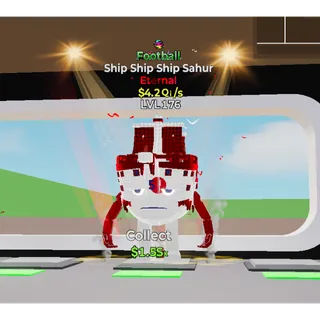 Ship Ship Ship Sahur🔥🔥🔥🔥  Lvl 176  4.2Qi/S Steal The Brainrot |  Fortnite Steal the Brainrot
