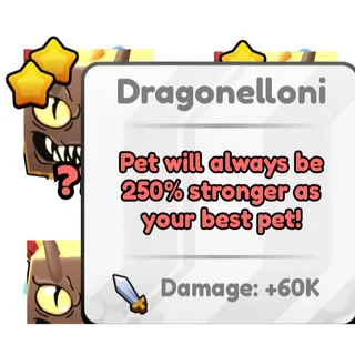 Two ⭐⭐ Star Dragon OMEGA pet (+250%)
