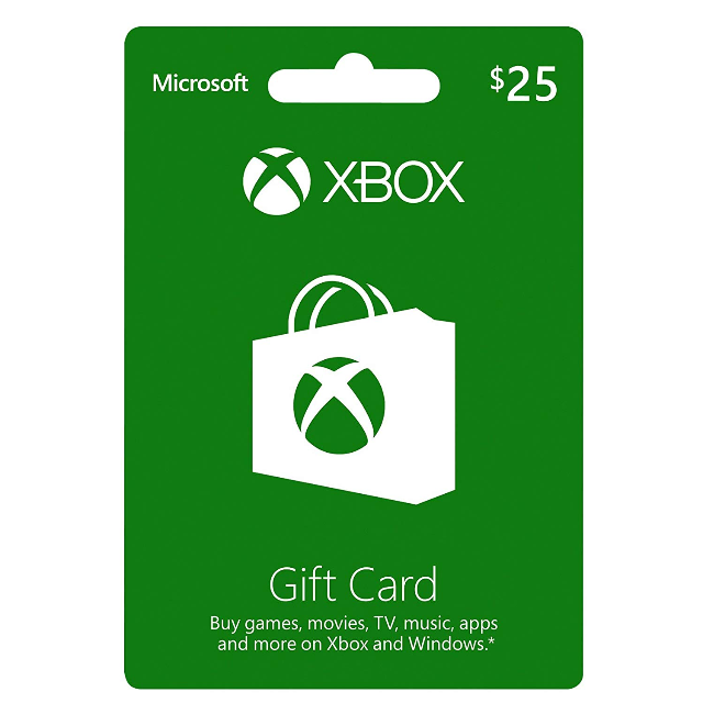 $25 Xbox Gift Card (INSTANT DELIVERY) - Xbox Gift Card ...