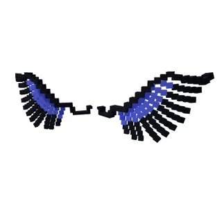 Blurple 8 bit wings