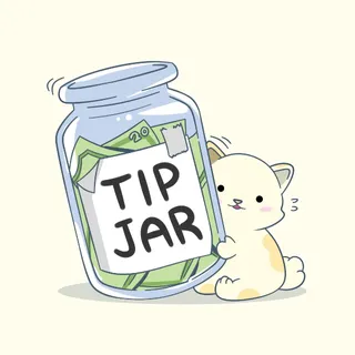 Tip jar | thank you 