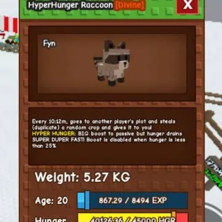 Hyperhunger Racoon
