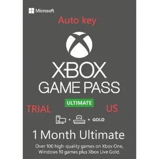 XBOX GAME PASS ULTIMATE - 1 MONTH TRIAL US  Non-Stackable