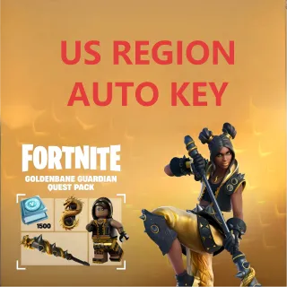 FORTNITE Goldenbane Guardian Quest PACK