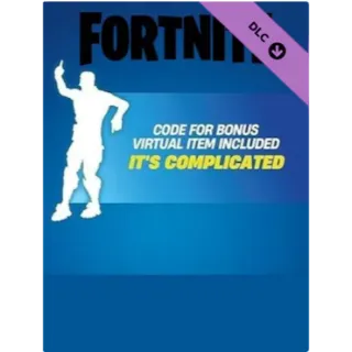 Fortnite  It's Complicated Emote