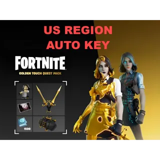 FORTNITE GOLDEN TOUCH QUEST PACK